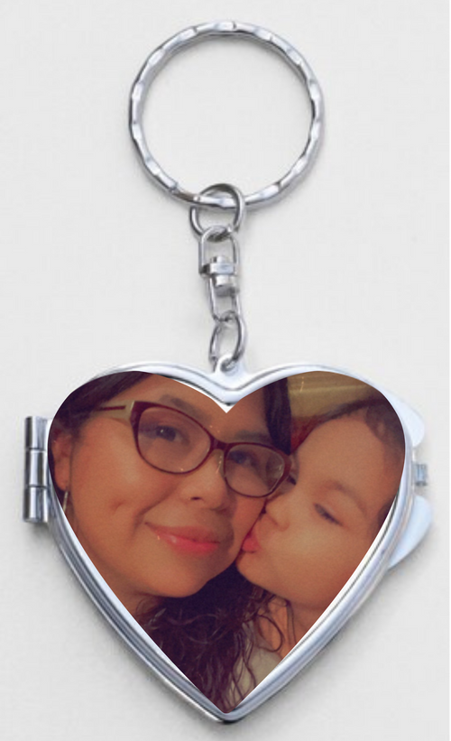Custom Photo Mirror keychain